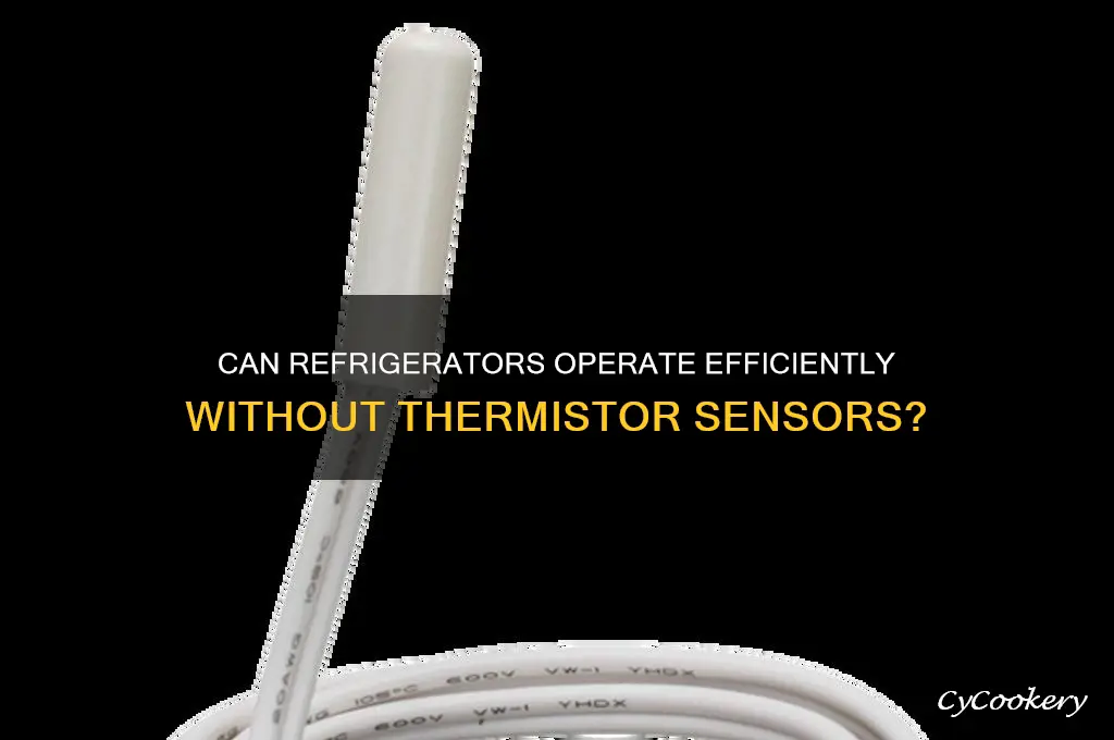 can refrigerator run without thermistor sensor