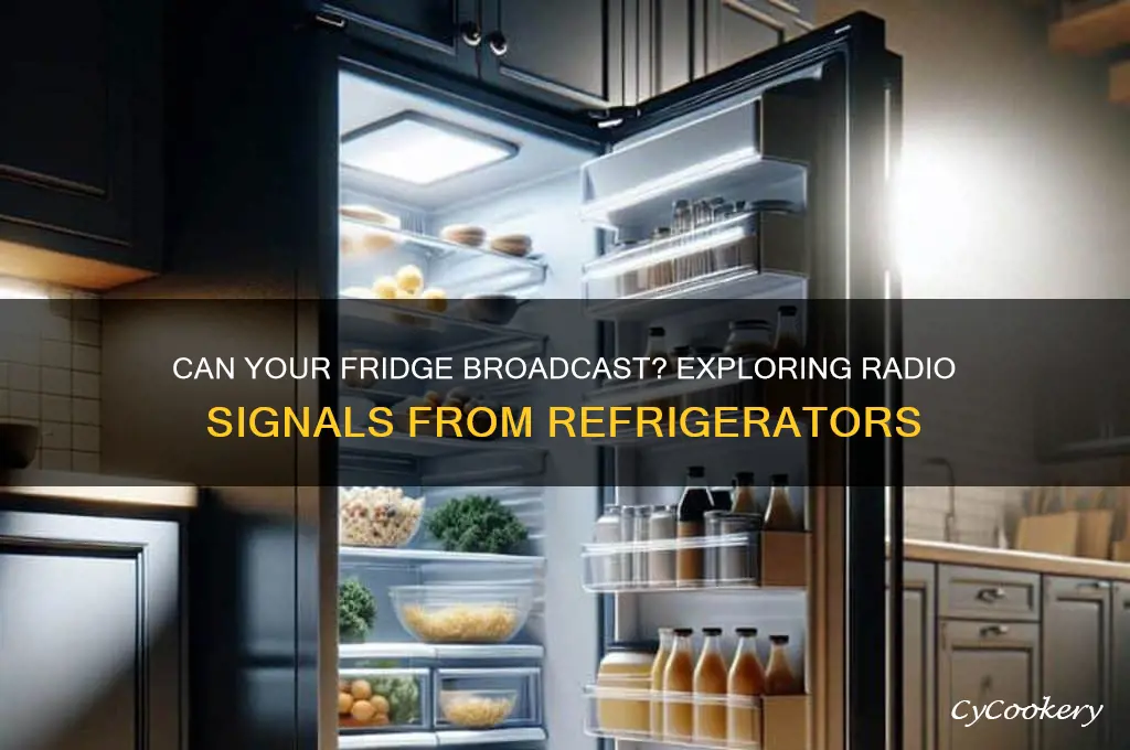 can refrigerator send radio signal