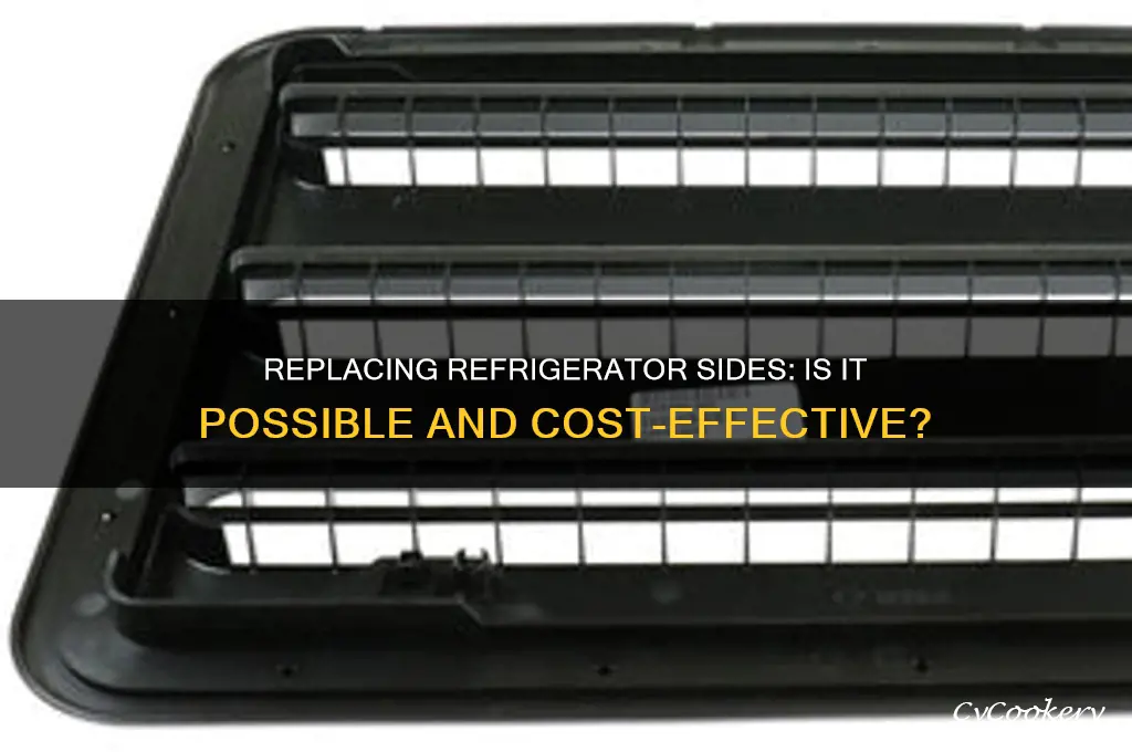 can refrigerator sides be replaced