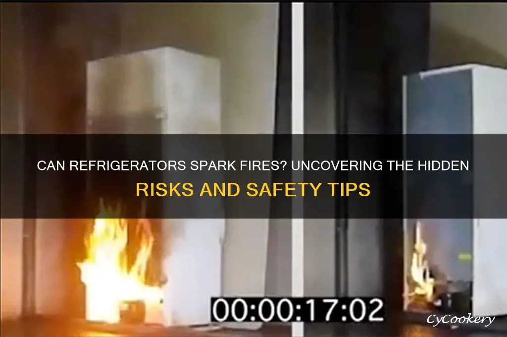 can refrigerator start fire