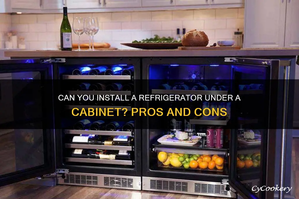 can refrigerator under cabinet