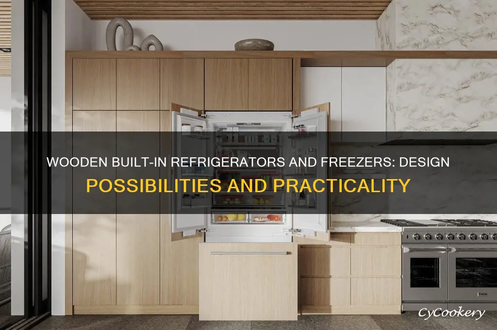can refrigerators and upright freezers be built in with wood