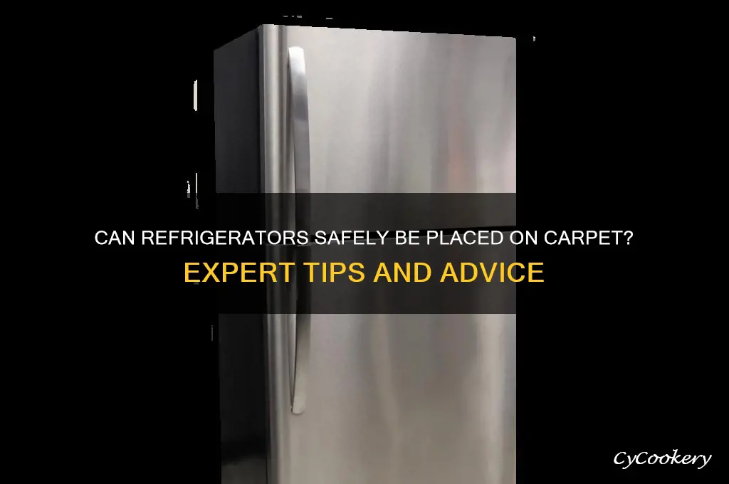 can refrigerators be set oncarpet