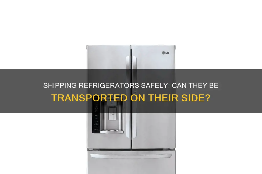 can refrigerators be shipped on their side