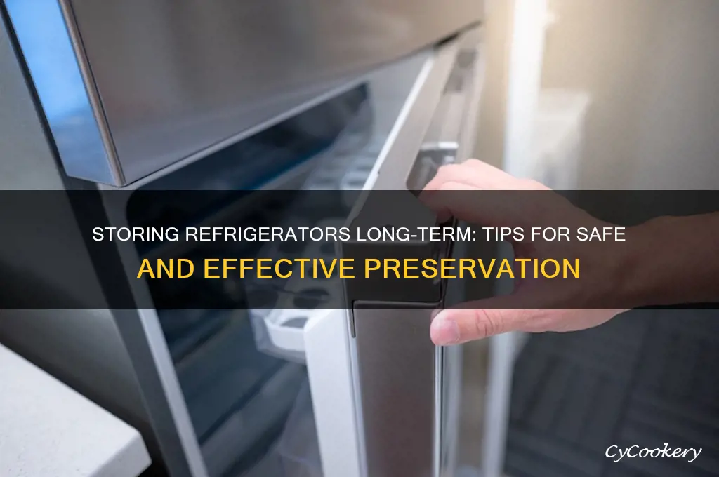 can refrigerators be stored for an extended period of time