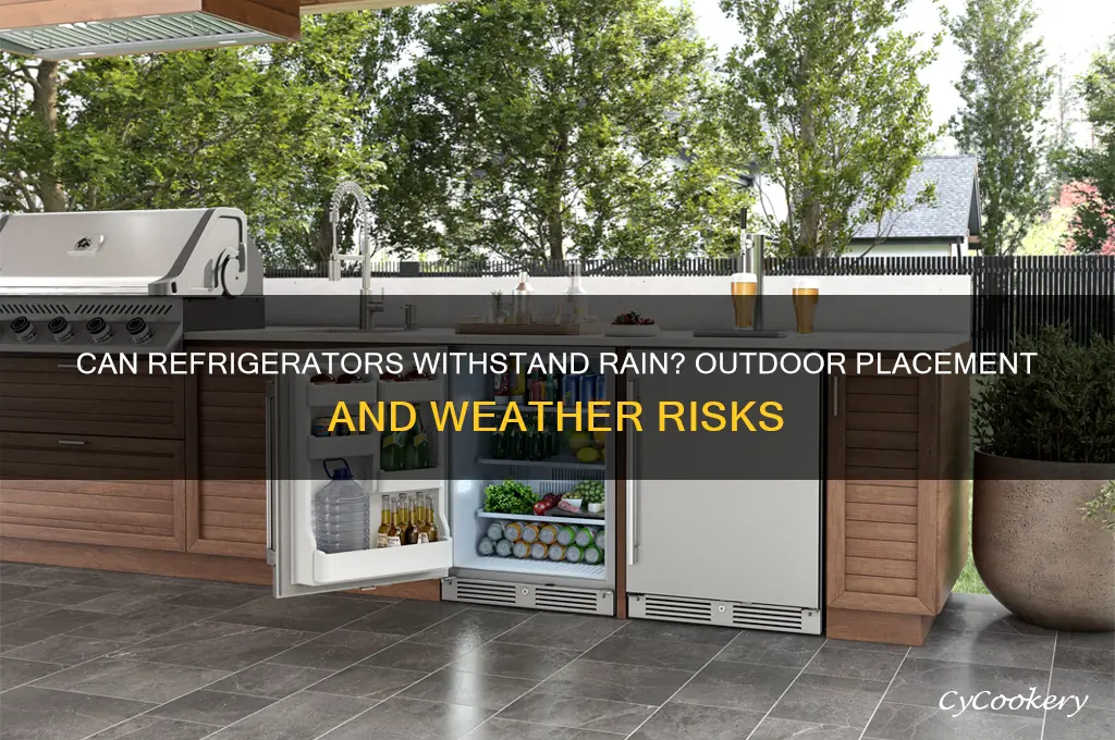 can refrigerators get rained on