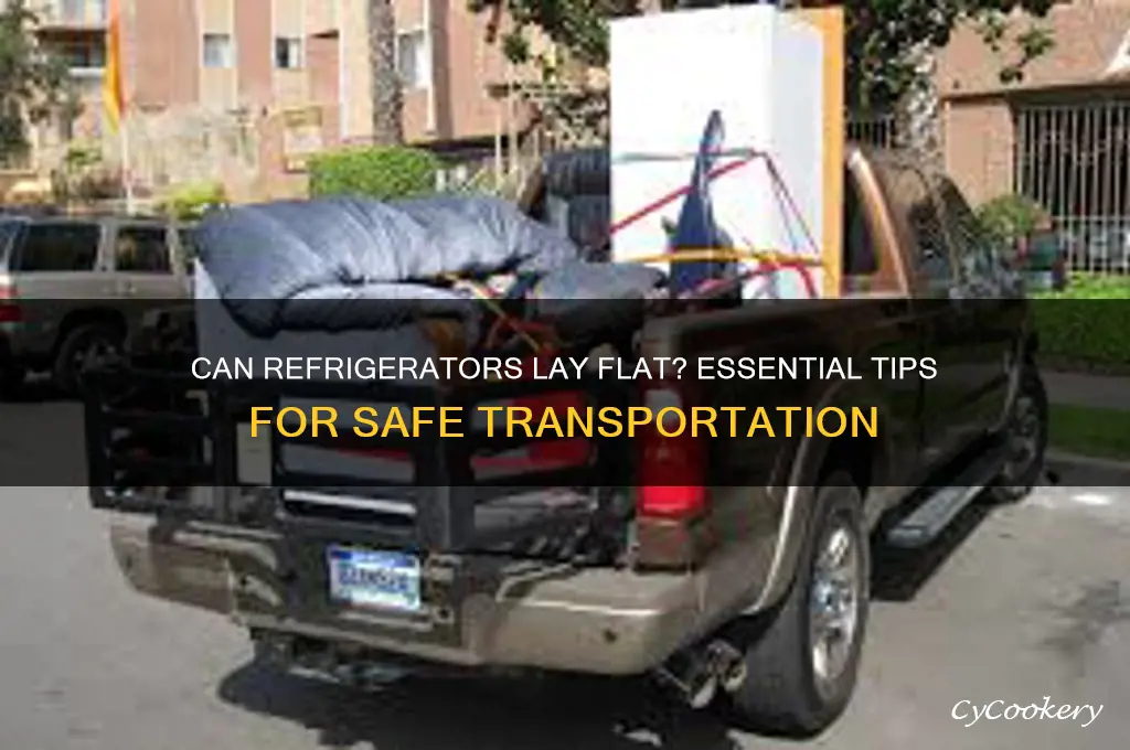 can refrigerators lay flat