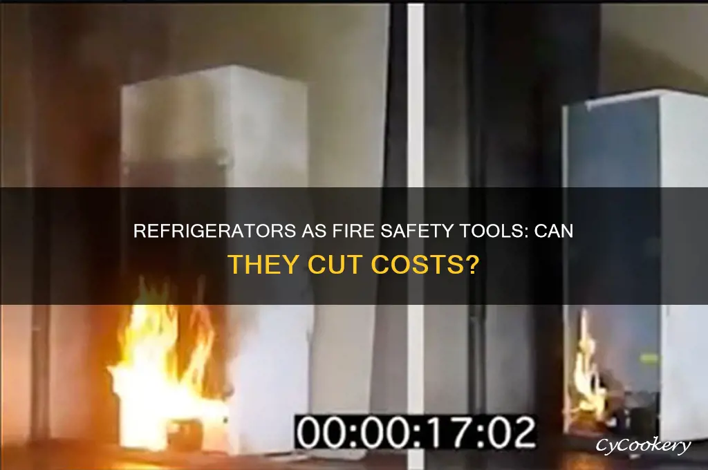 can refrigerators save money in fire