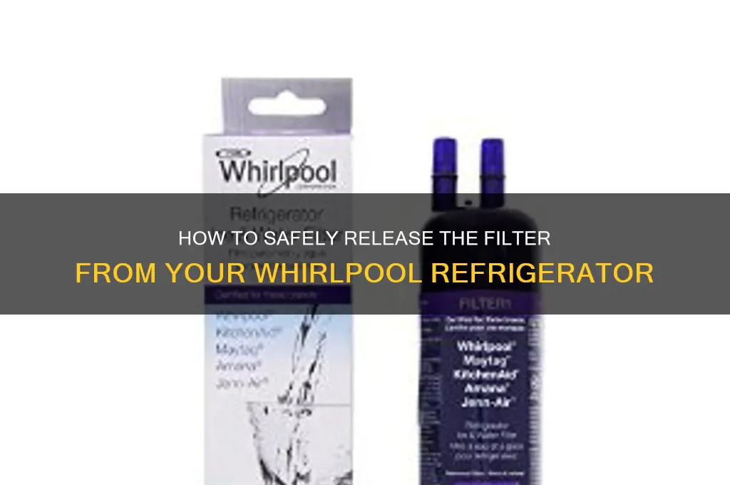 can release the filter from my whirlpool refrigerator use