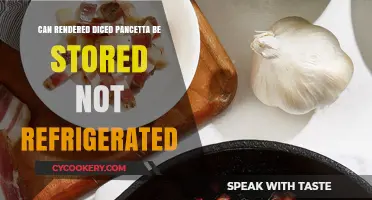 Storing Rendered Diced Pancetta: Refrigeration Required or Not?