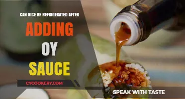 Refrigerating Rice with Soy Sauce: Safe Storage Tips and Tricks