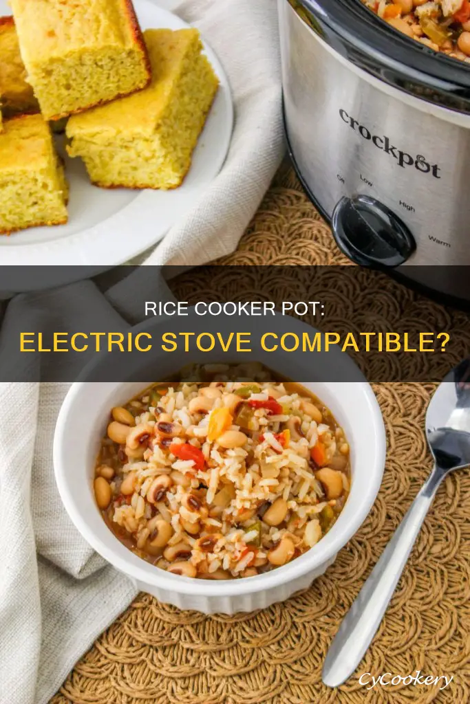 can rice cooker pot cook on electric stove