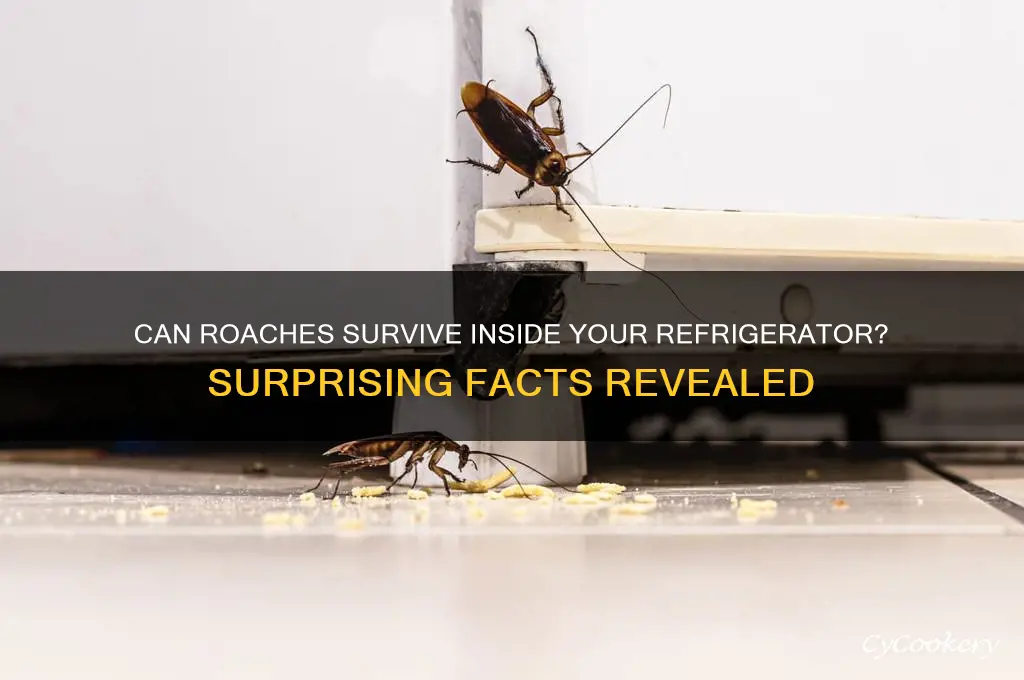 can roaches live inside a refrigerator