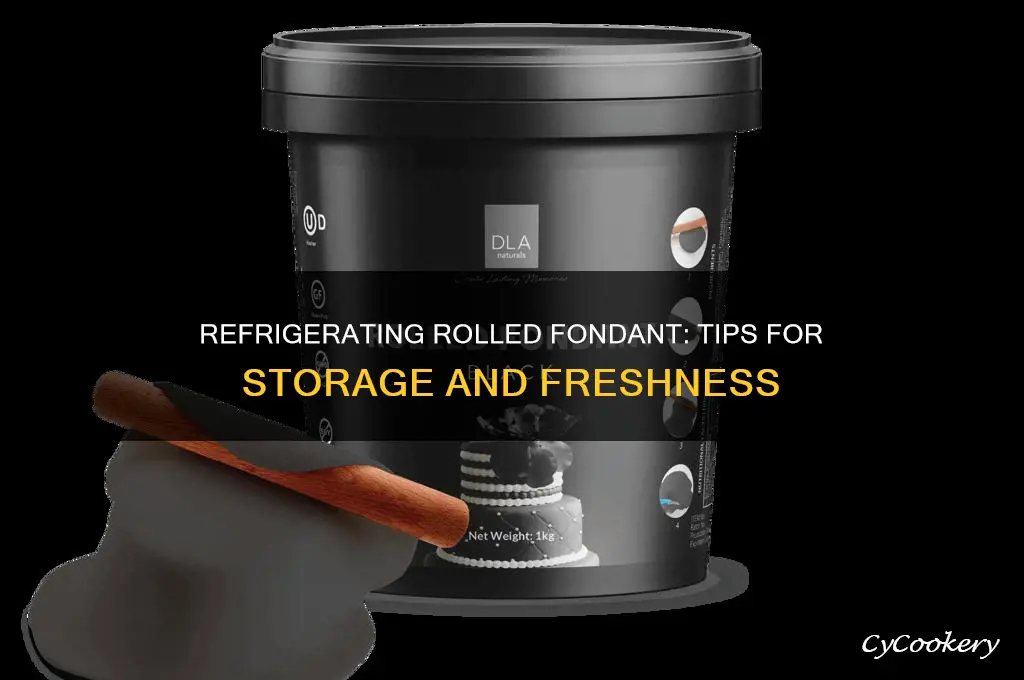can rolled fondant be refrigerated