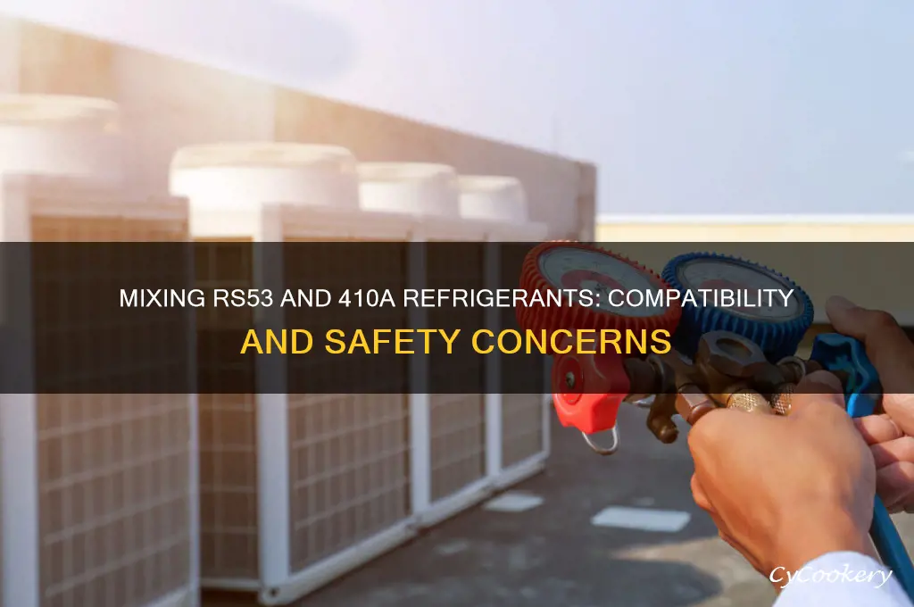 can rs53 be mixed with 410a refrigerant