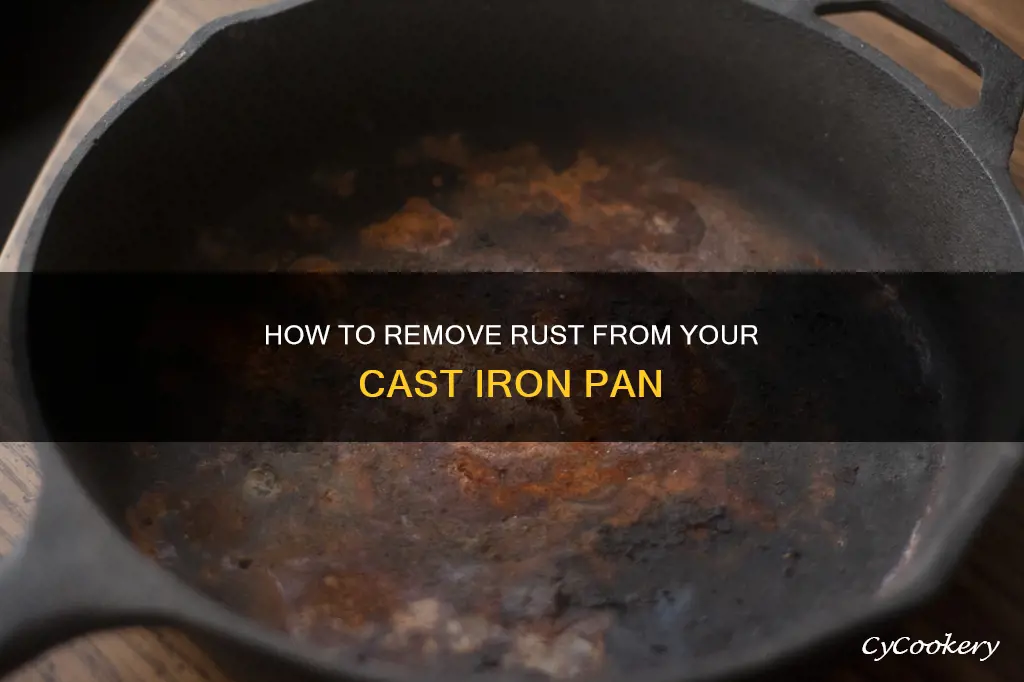 can rust be removed from cast iron pan