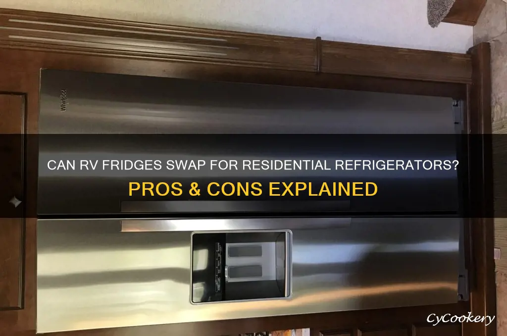 can rv refrigerators be changed to residential refrigerators