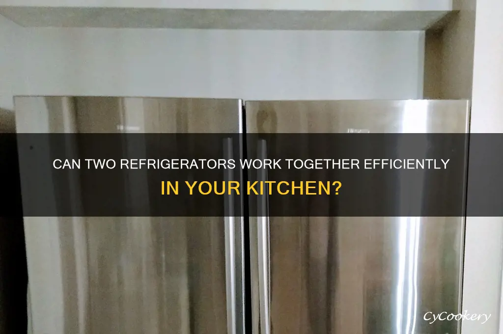 can rwo refrigerators