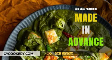 Make Saag Paneer in Advance: A Smart Choice?