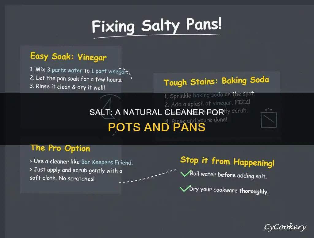 can salt be used to clean pots and pans