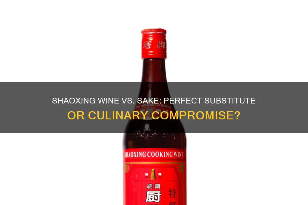 can shaoxing wine substitue sake