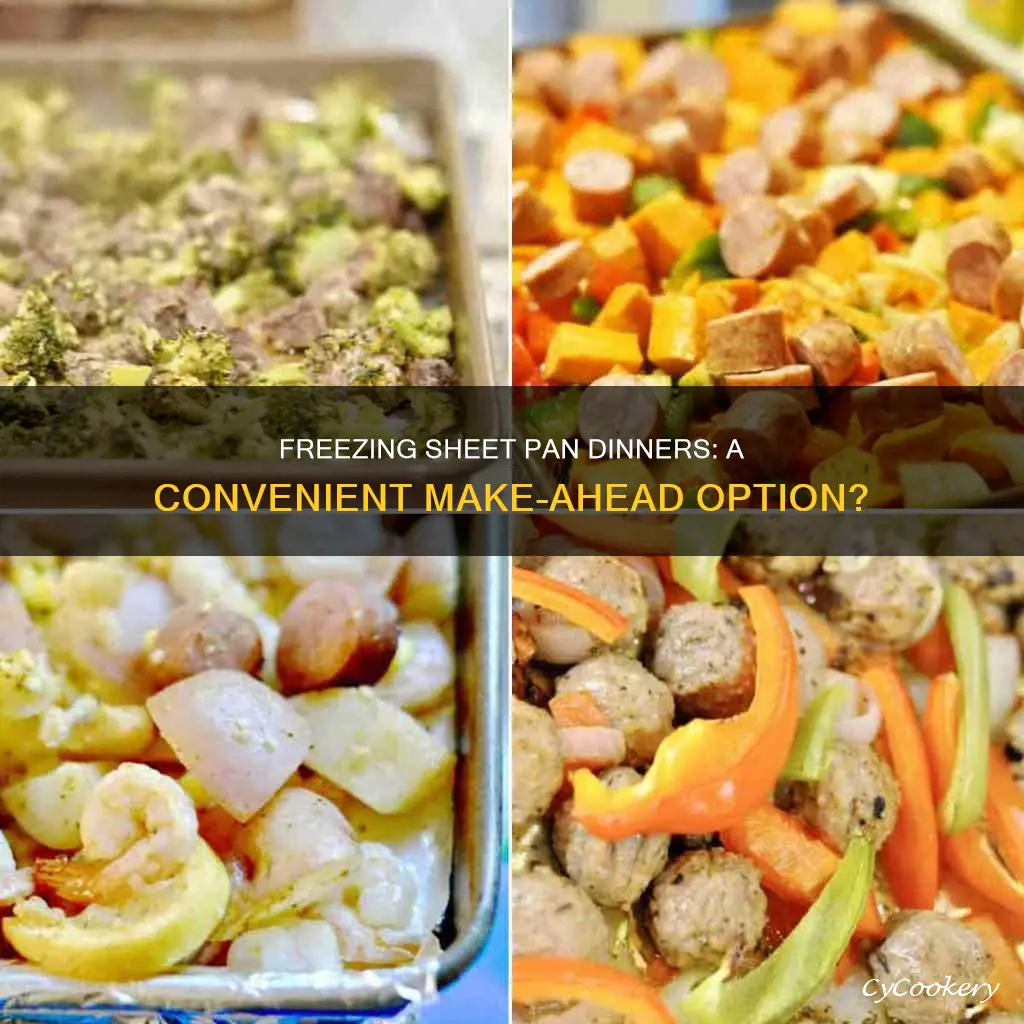 can sheet pan dinners be frozen after cooked