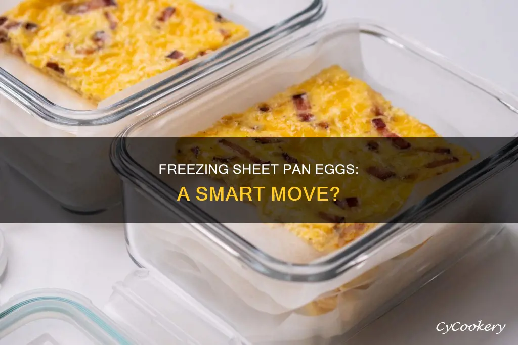 can sheet pan eggs be frozen after cooked