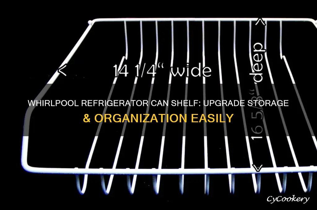 can shelf for whirlpool refrigerator