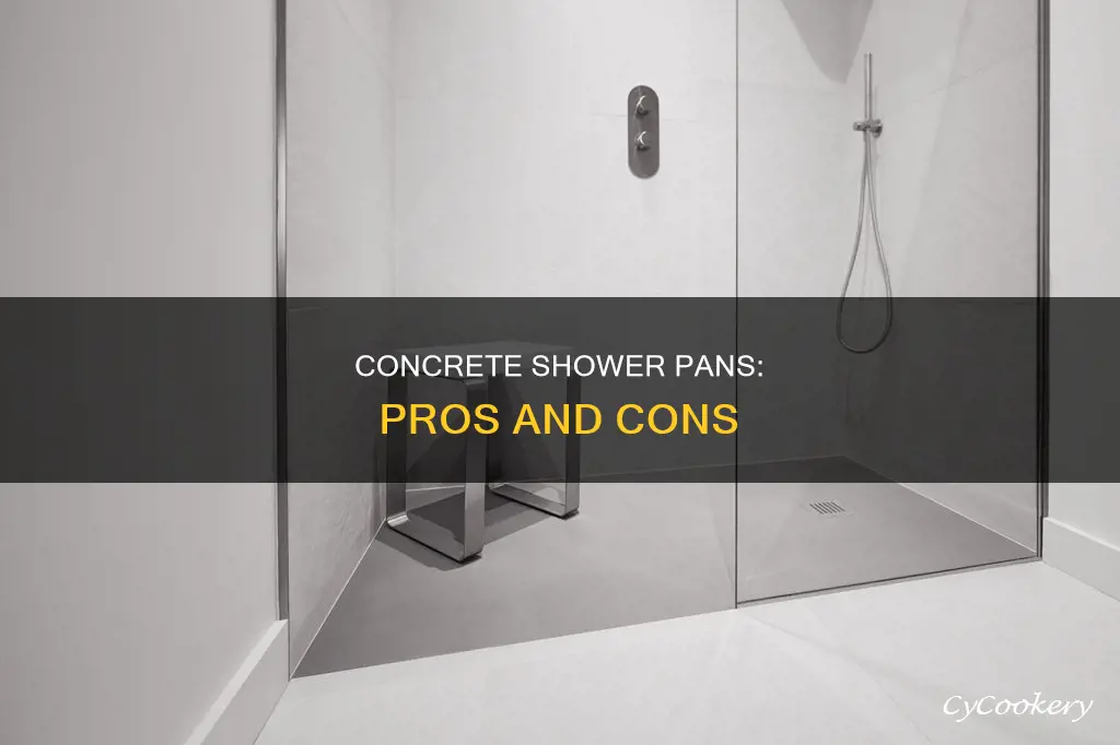 can shower pans be left concrete