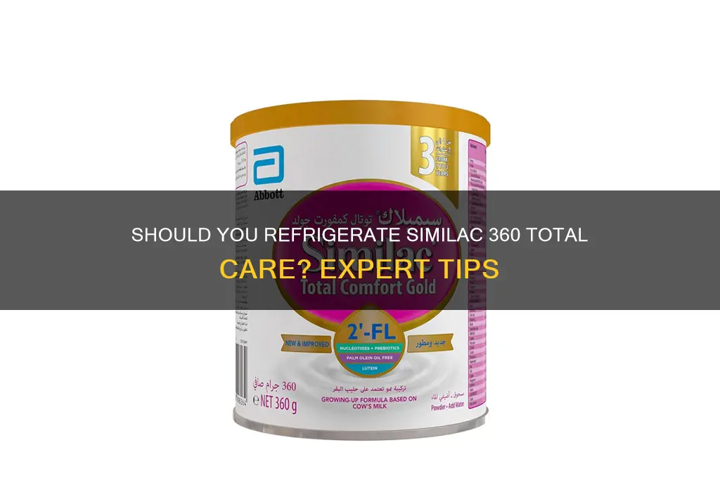 can similac 360 total care be refrigerated