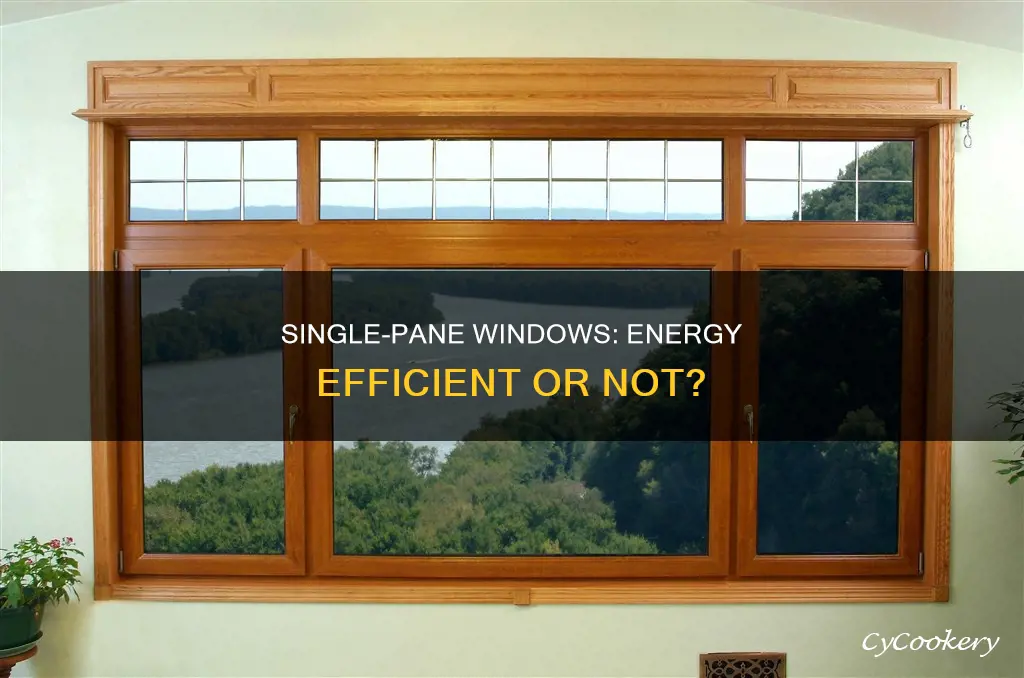 can single pane windows be energy efficient