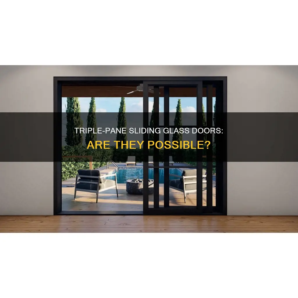 can sliding glass doors be triplr paned