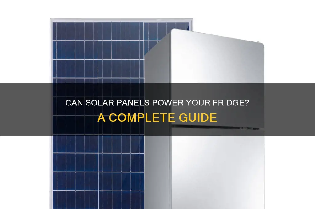 can solar panel run refrigerator