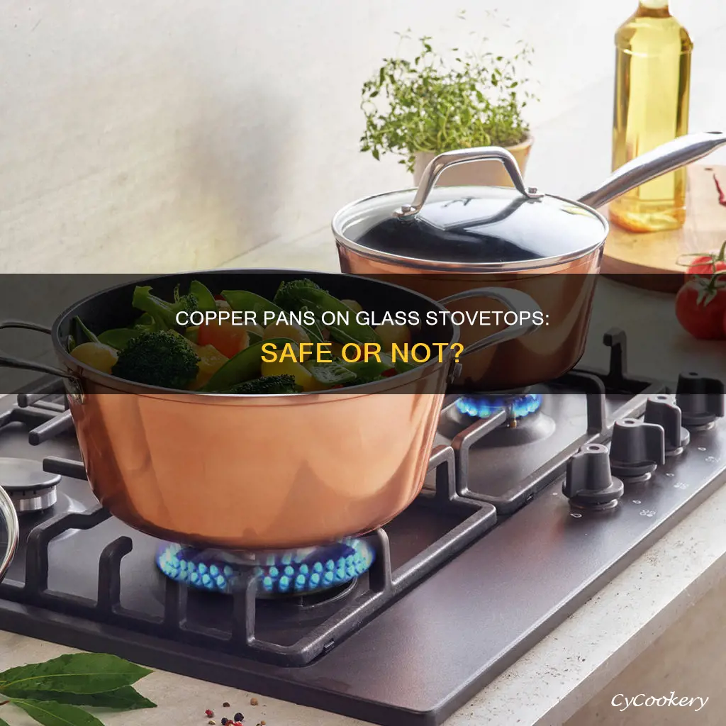 can solid copper pans on glass top stoves
