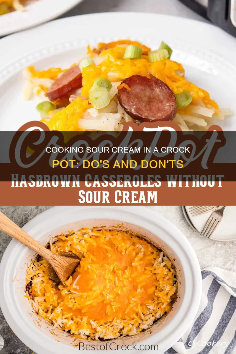can sour cream be cooked in a crock pot