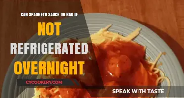 Does Spaghetti Sauce Spoil Overnight Without Refrigeration? Find Out Here