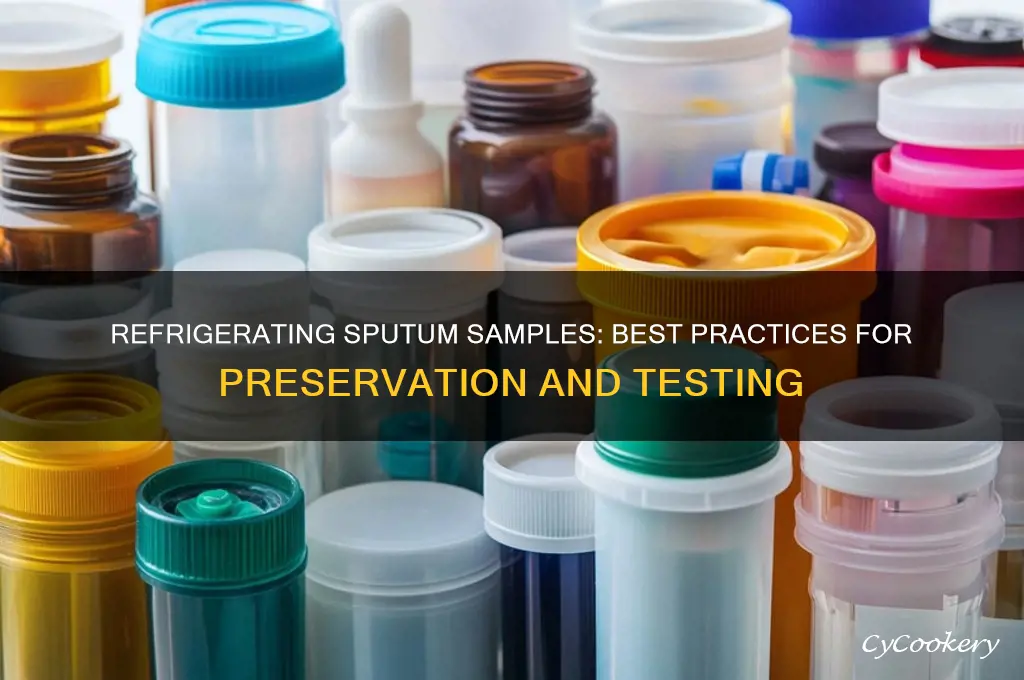 can sputum samples be refrigerated