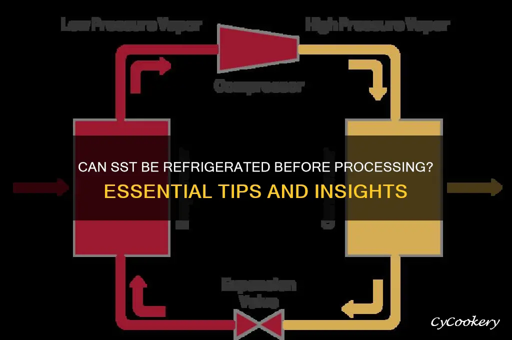 can sst be put in refrigerator before processing