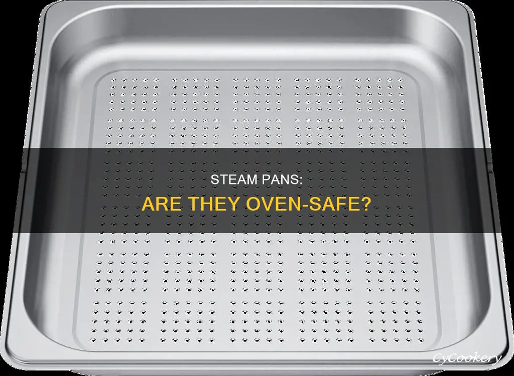 can steam pans go in the oven