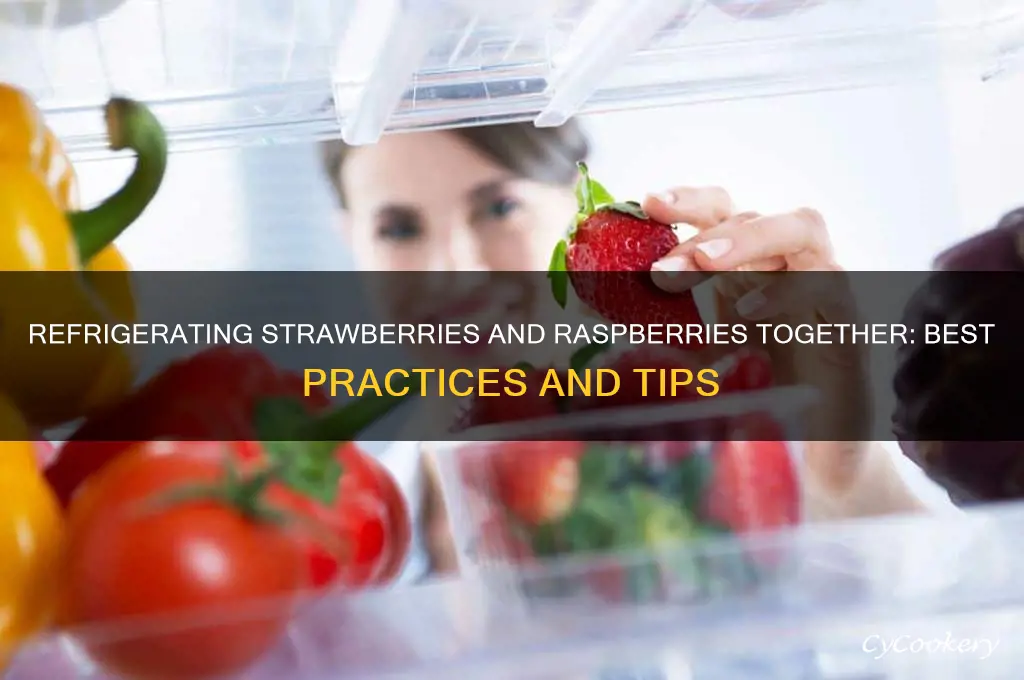 can strawberries and raspberries be refrigerated in same container