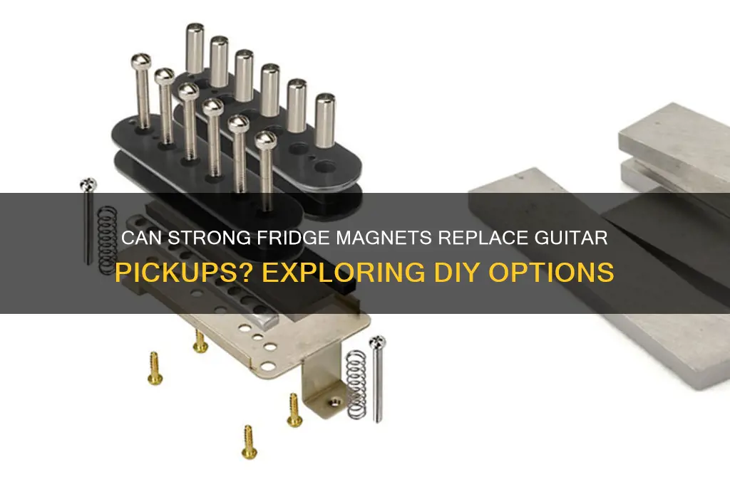 can strong refrigerator magnets be used for guitar pickups