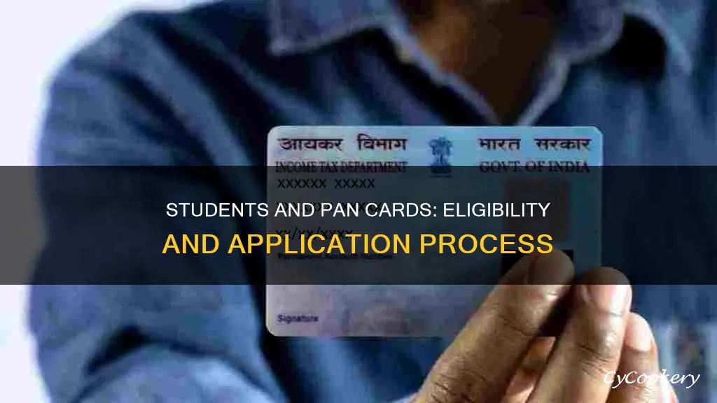 can students apply for pan card