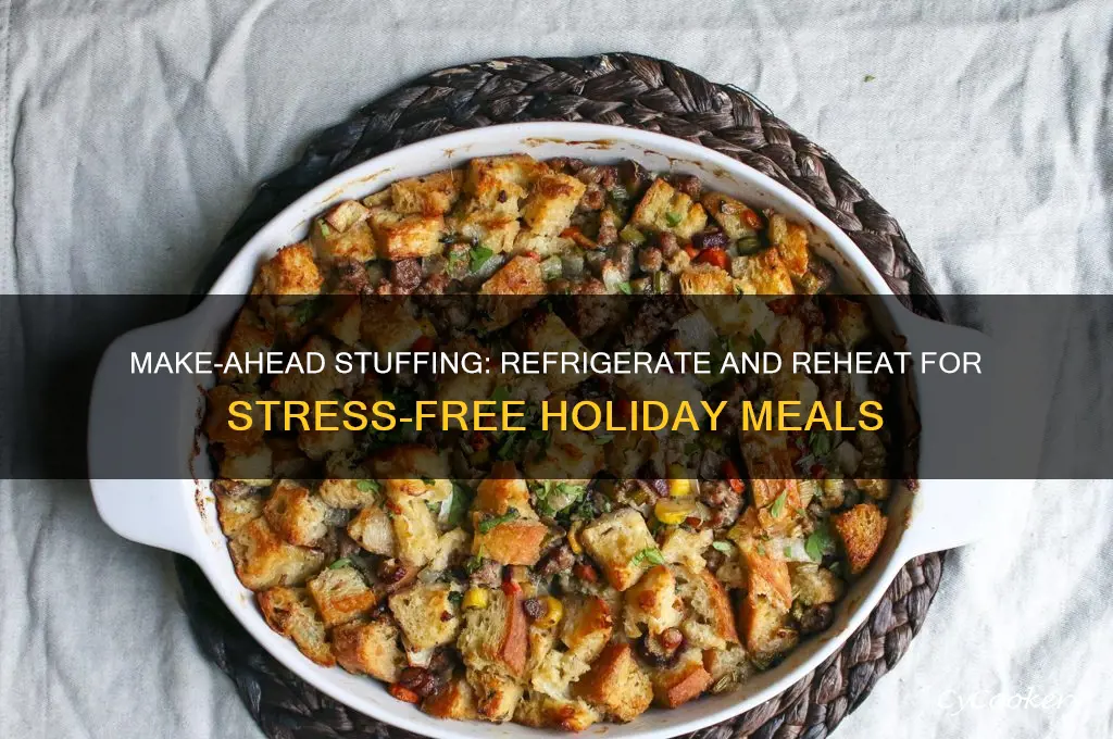 can stuffing be made ahead and refrigerated