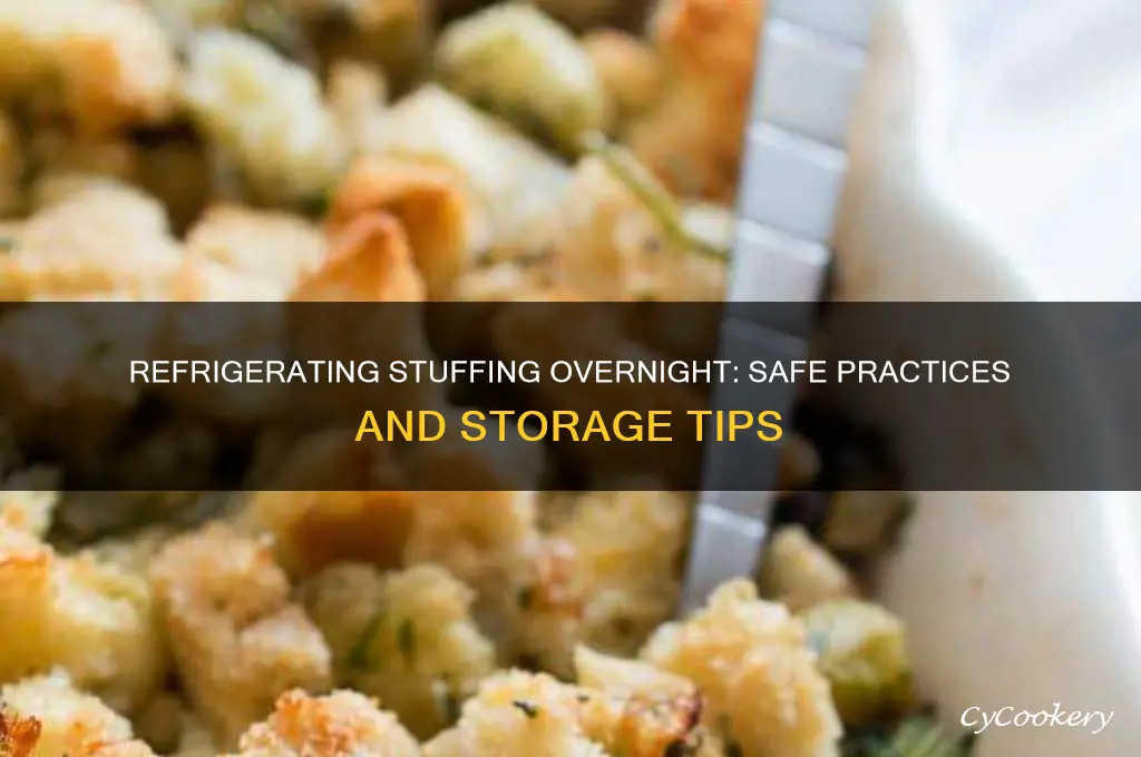 can stuffing be refrigerated overnight
