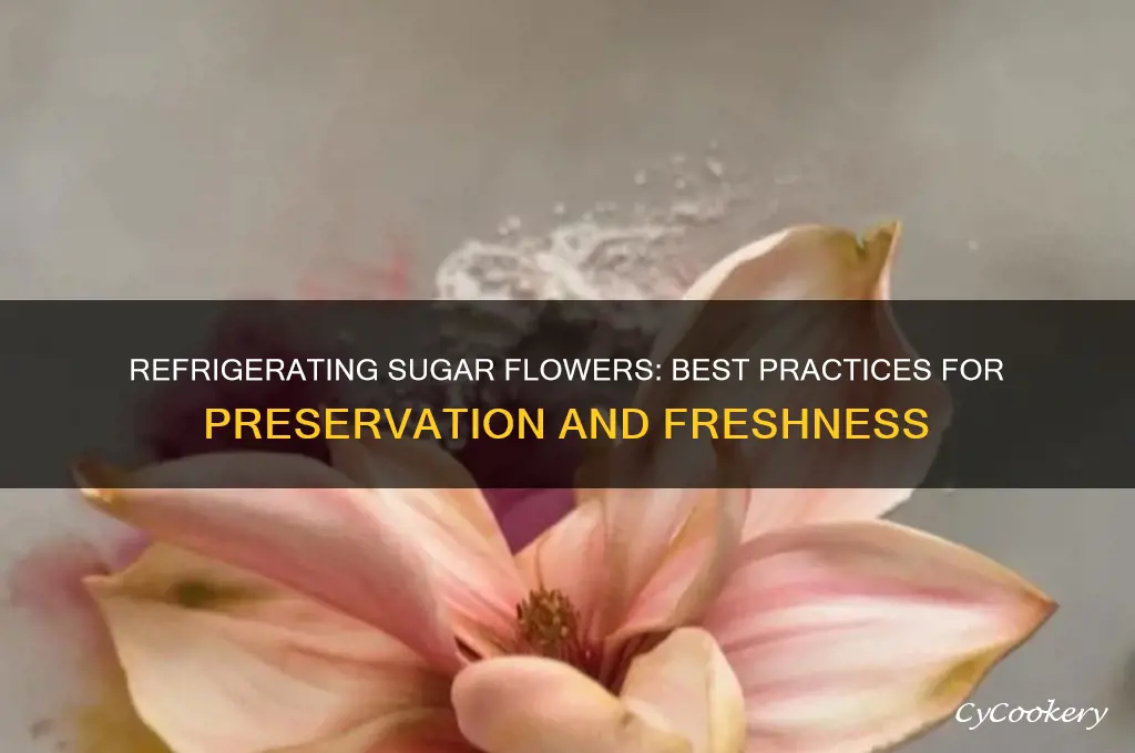 can sugar flowers be refrigerated