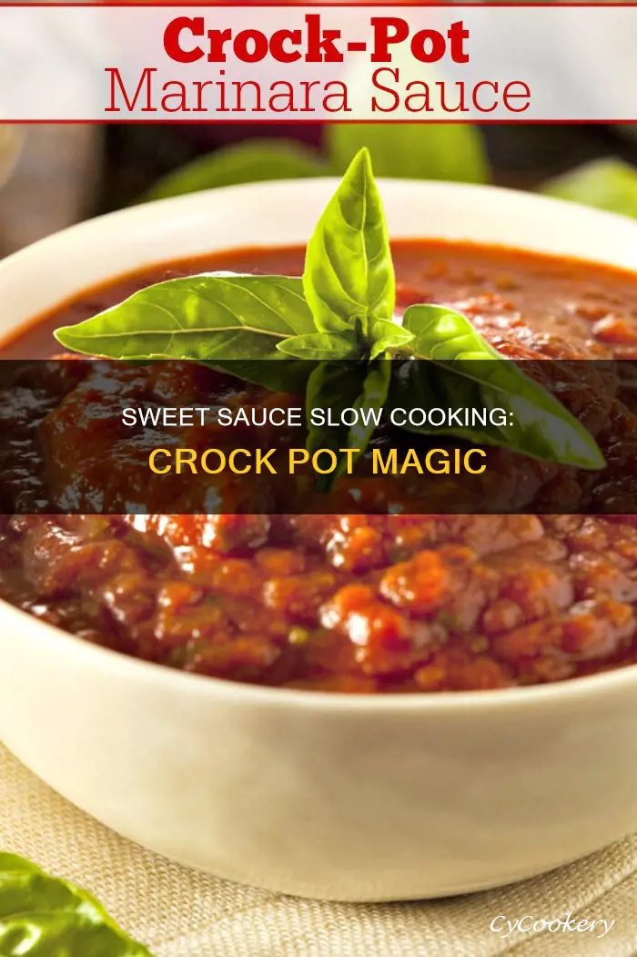 can sugary sauce cook in crock pot