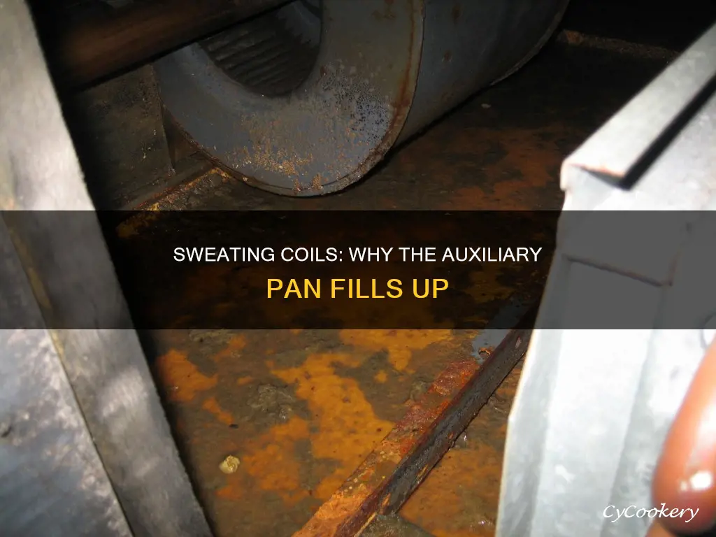can sweating coil fill an auxilliary pan