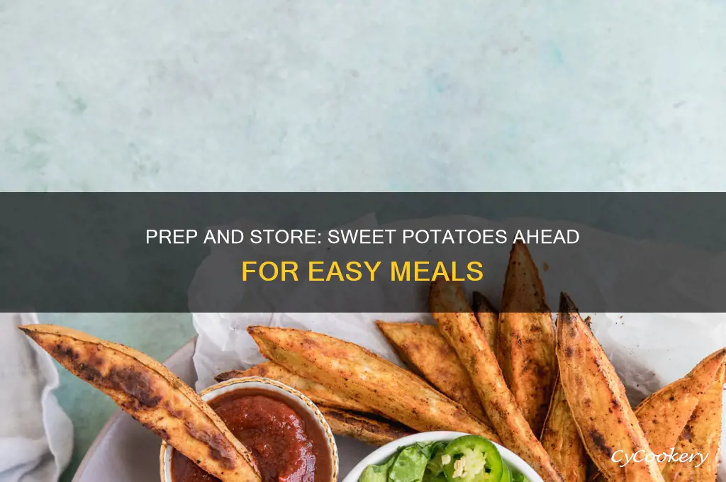 can sweet potatoes be cooked ahead of time and refrigerated