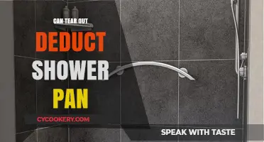 How to Deduct Shower Pan Costs with a Tear Out