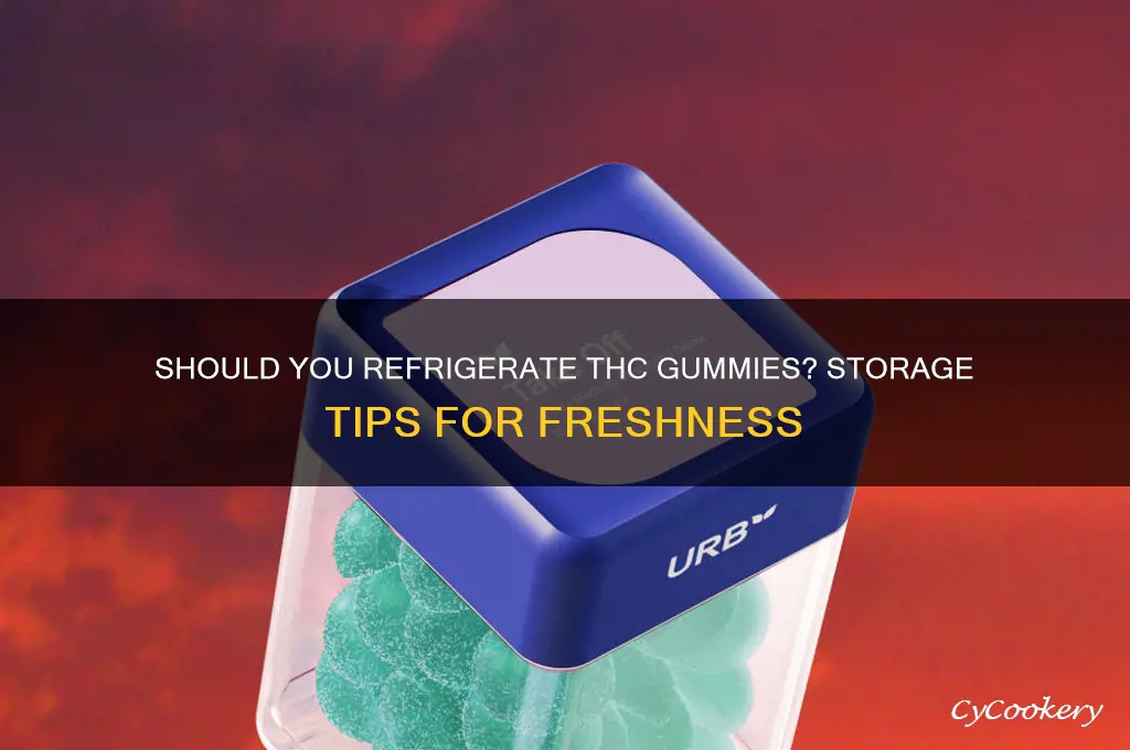 can thc gummies be refrigerated